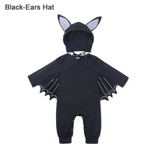 Bat Baby Halloween Rompers
