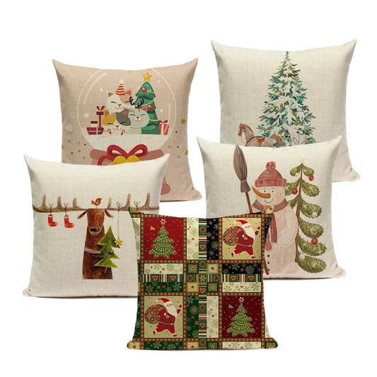 Merry Christmas Santa Claus Cushion Cover