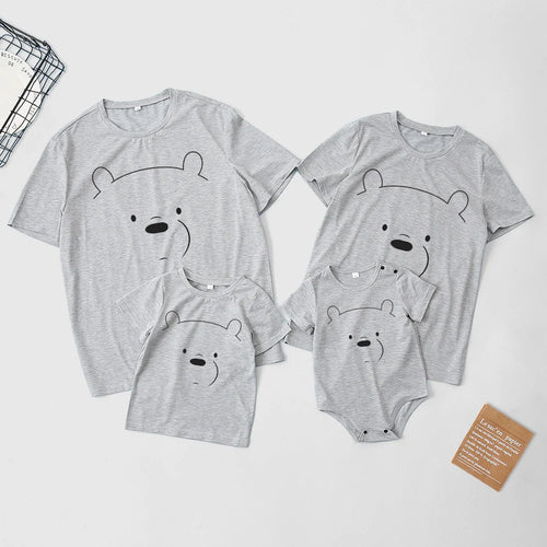 Family Matching Kumamoto Print T-shirts