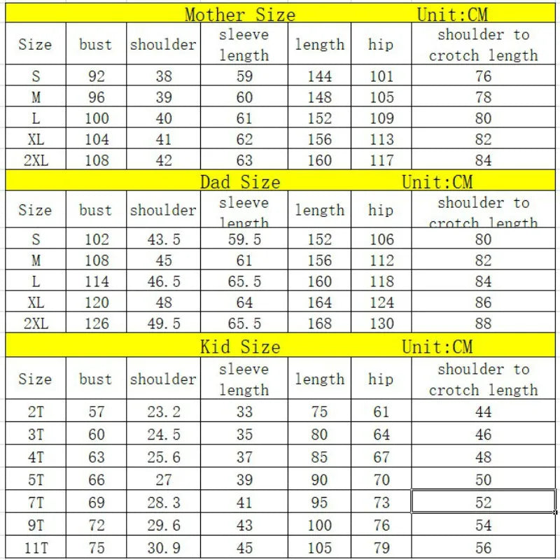 Family Matching Christmas Pajamas Sets