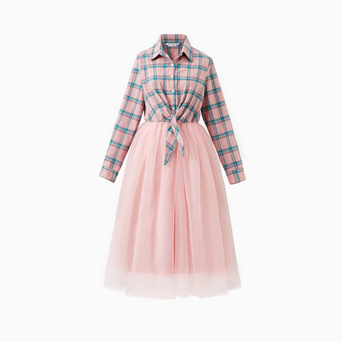 Family Matching Pink Plaid Sets