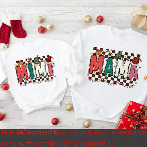 Mom Kids Xmas Family Matching Sweatshirt