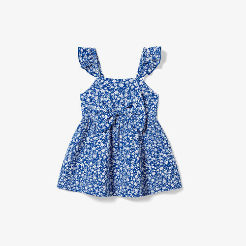 Family Matching Ditsy Floral Tie Front Strap Dress