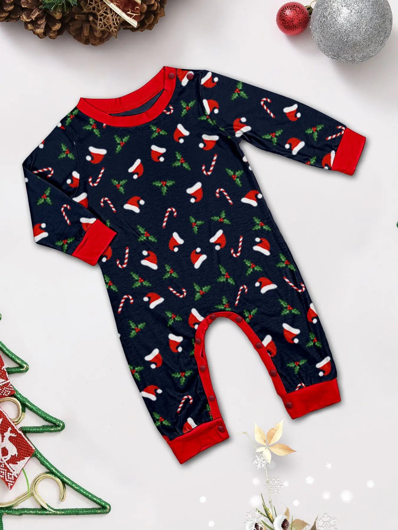 Family Matching Christmas Santa Pajamas Set