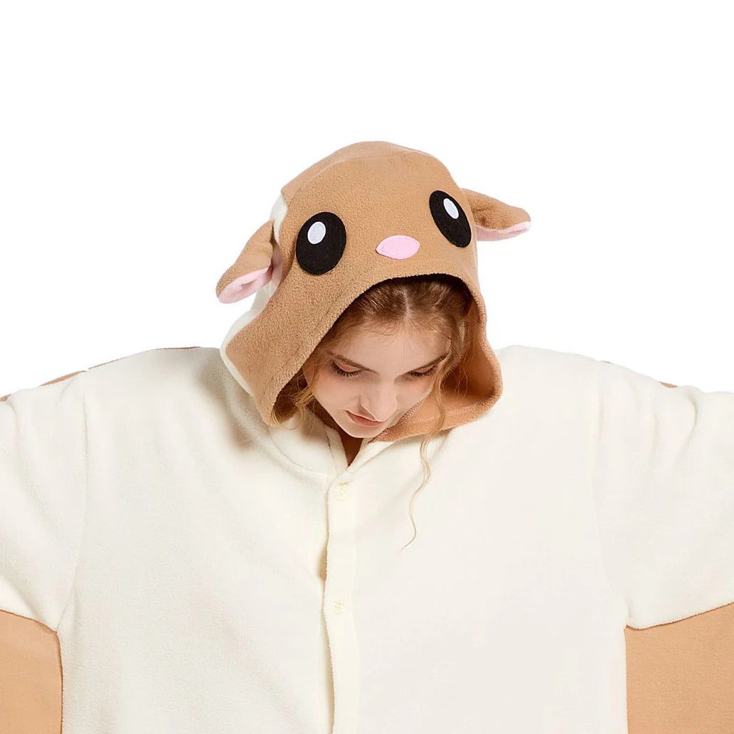 Flying Squirrel Costume One-Piece Pajamas