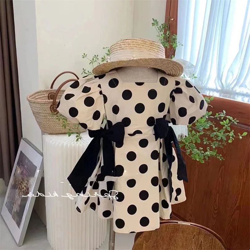 Mother Daughter Matching Polka Dot Dresses