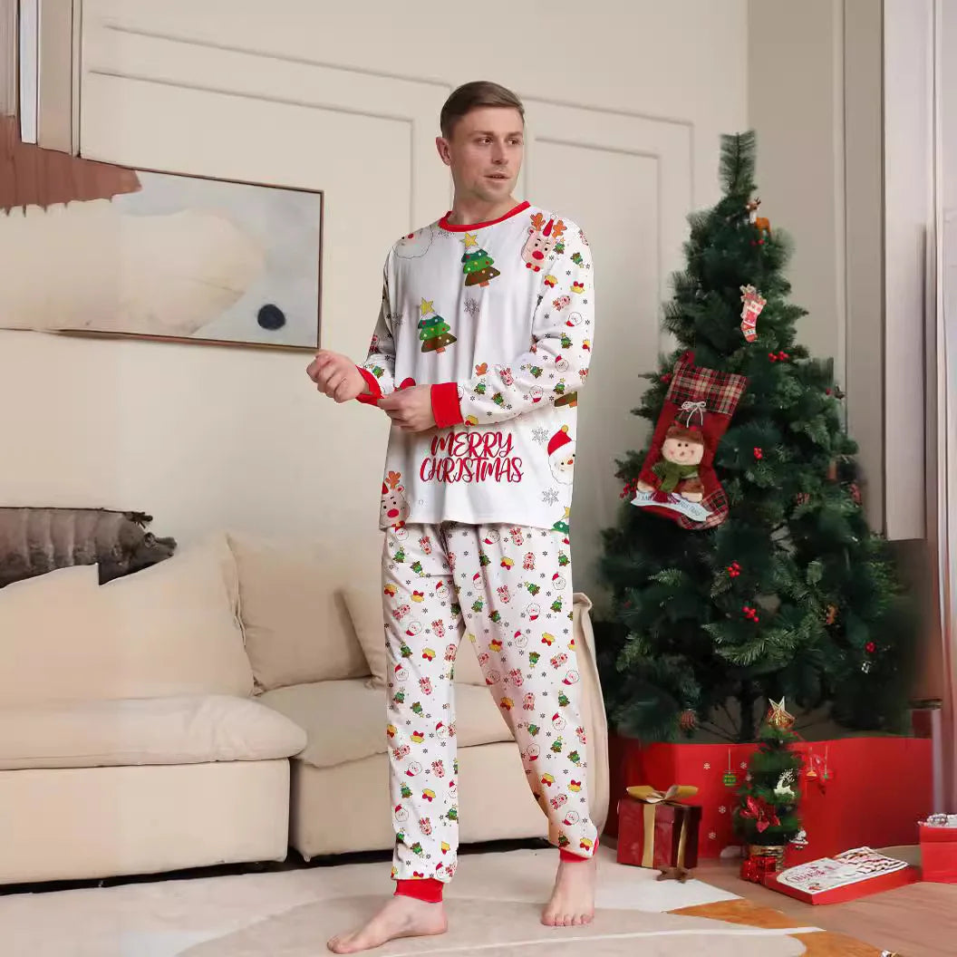 Family Matching Christmas Cartoon Pajamas