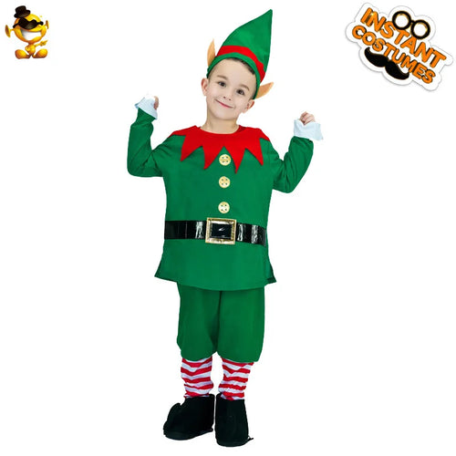 Kids Xmas Elf Costume
