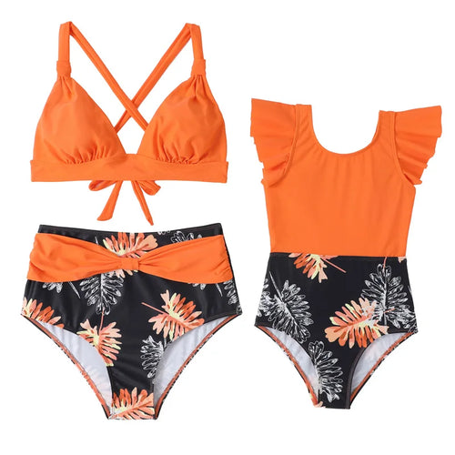 Family Matching Printed Swimsuits