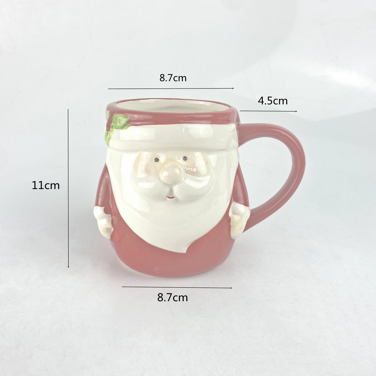 Ceramic 3D Santa Snowman Mug