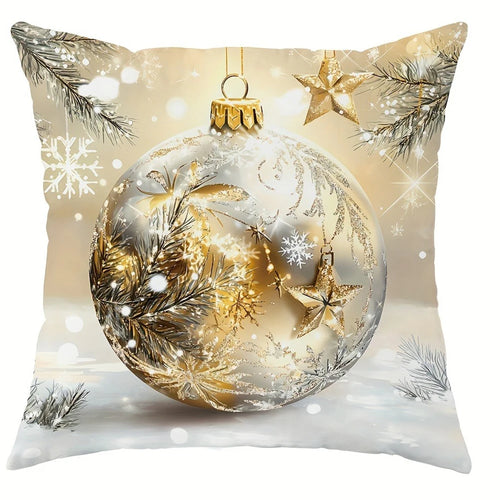 Luxury Christmas Theme Pillowcase