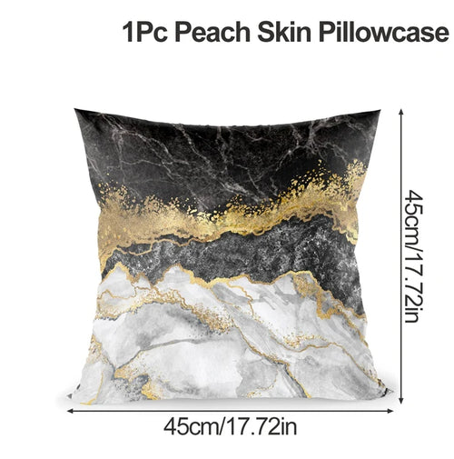 Gold Marble Design Pillowcase