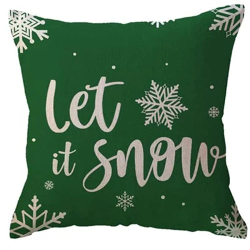 Green Christmas Pillow Cover
