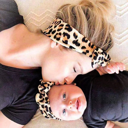 Mom & Baby Turban Rabbit Headbands