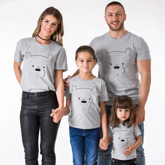 Family Matching Kumamoto Print T-shirts