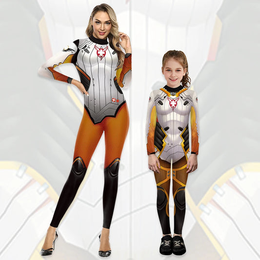 Family Matching 3D Digital Printed Costume