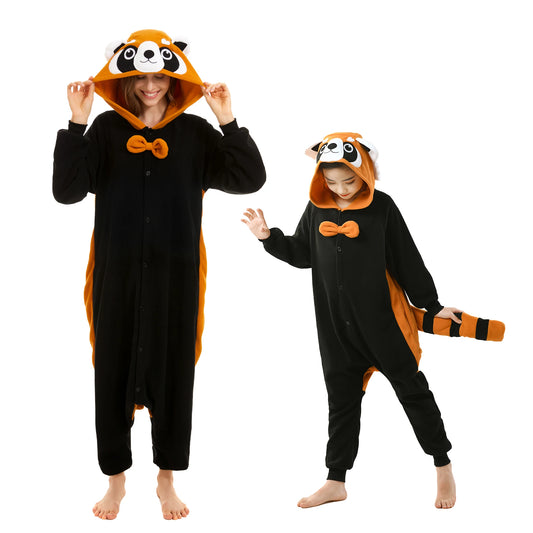 Family Matching Red Panda Onesie Pajamas