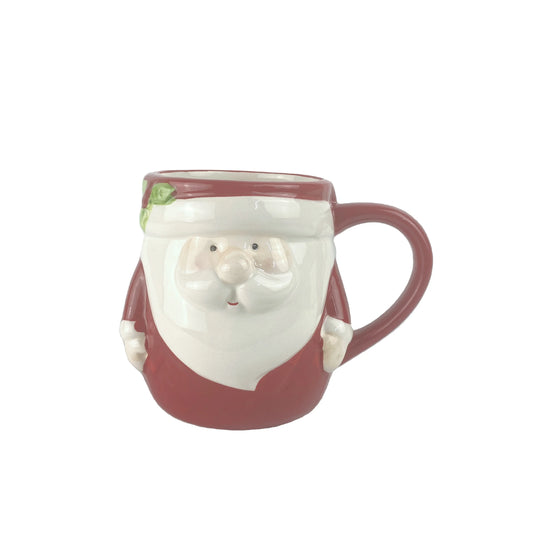 Ceramic 3D Santa Snowman Mug