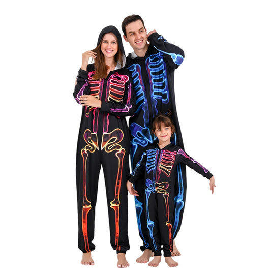 Family Matching Black Halloween Pajamas