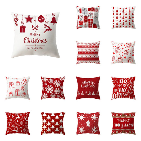 Christmas Theme Printed Pattern Cushion Cover