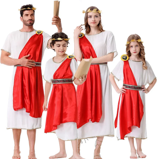 Family Matching Greek Costumes