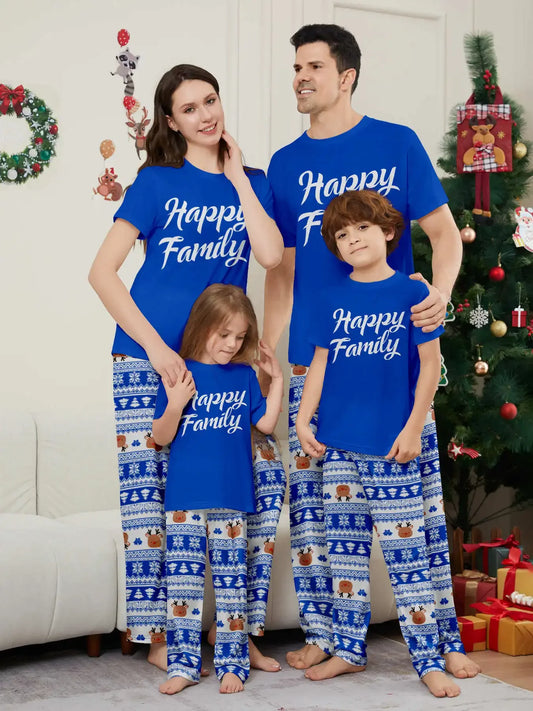 Family Matching Short Sleeve Pajamas